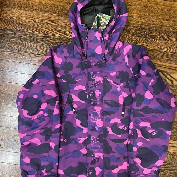 Mens Color Camo Snowboard Jacket - Picture 4 of 5